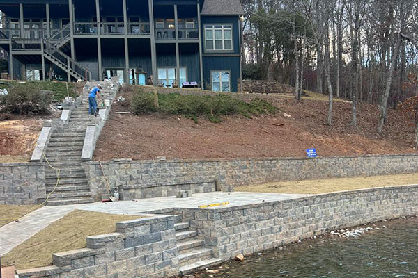 Lakehouse Retaining Wall